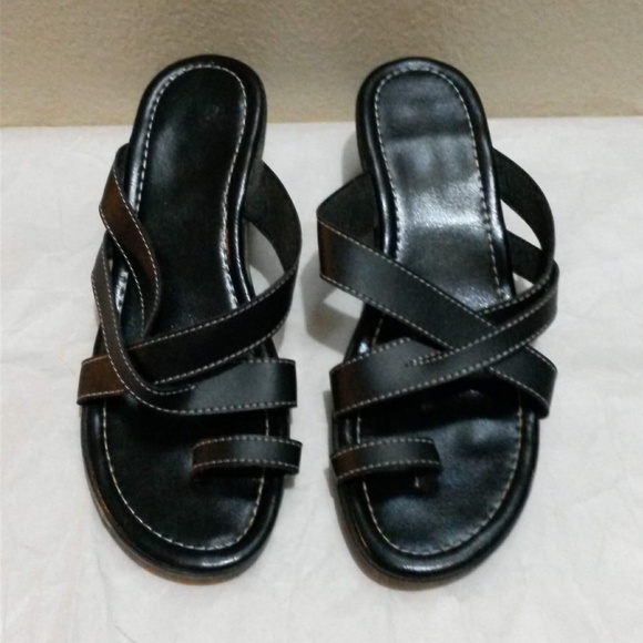 Crisscross Wedge Sandals - More Pics - Picture 5 of 8